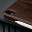 Camera cutout on the Dark Brown Leather Case for iPad Air 11