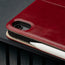 Camera cutout on the Red Leather Case for iPad Air
