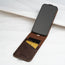 Inside view of the Dark Brown Leather Flip Case for iPhone 14 Pro Max