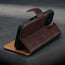 Dark Brown Leather Case for iPhone 16 Pro