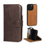 Dark Brown Leather Case for iPhone 16 Pro