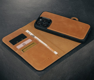 Black Leather Case for iPhone 16 Pro Max