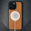 Dark Brown Leather Case for iPhone 16 Pro