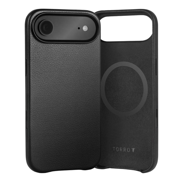 Black Leather Bumper Case for iPhone 17 Air