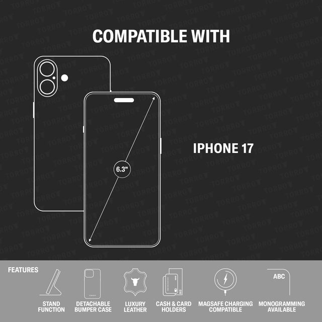 Compatibility of the Leather Detachable Case for iPhone 17