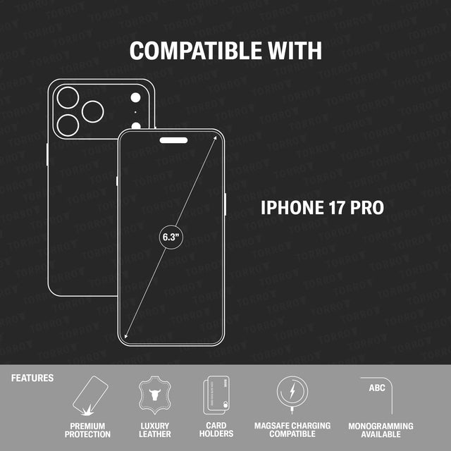 Compatibility and features of the Leather Flip Case for iPhone 17 Pro