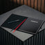 Black Leather (with Red Stitching) A4 Notebook Cover