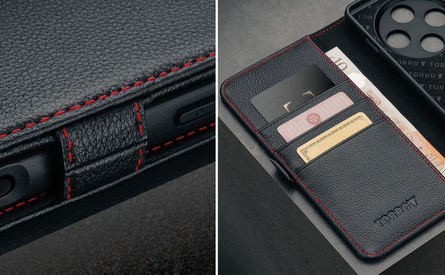Oppo Find X8 Pro Leather Case Feature Focus