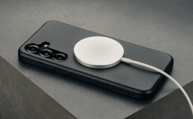 Galaxy S25+ Leather Bumper Case (MagSafe Charging Compatible) Feature Focus
