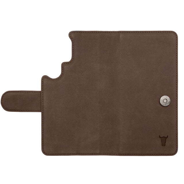 Dark Brown Nubuck Leather Cover