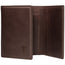 Dark Brown Trifold Leather Wallet