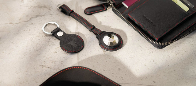 TORRO Leather Apple AirTag Keyring and Luggage Tag