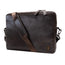 Dark Brown Leather Messenger Bag