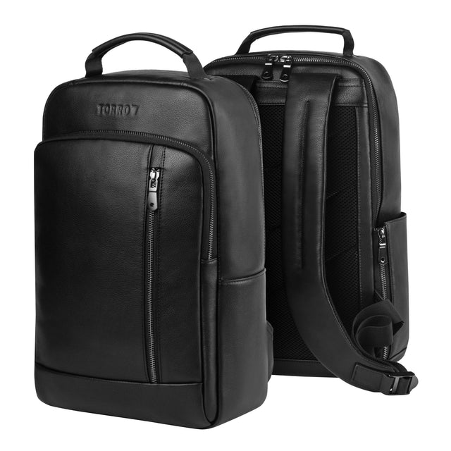 Black Leather Backpack