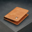 Front of Tan Bifold Leather Wallet