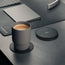 Desk setup with Black Leather Coasters