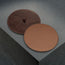 Microfibre backing of the Dark Brown Leather Coasters