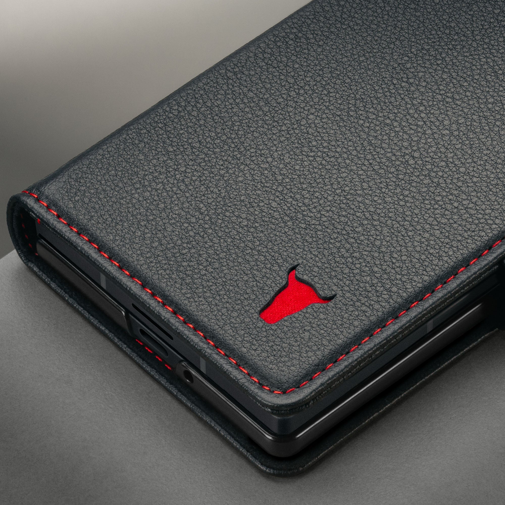 Samsung Galaxy Z Fold8 Ultra Leather Wallet Case (with Stand