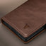 Close up of the Dark Brown Leather Case for Samsung Galaxy Z Fold8 Ultra