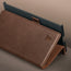 Integrated stand function on the Dark Brown Leather Case for Samsung Galaxy Z Fold8 Ultra