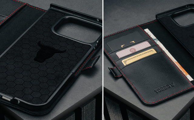 Google Pixel 10 Pro Fold Leather Case Feature Focus