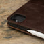 Camera cutout on the Dark Brown Leather Case for Apple iPad Air 13