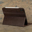 Stand function of the Dark Brown Leather Case for iPad Air