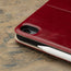 Camera cutout on the Red Leather Case for iPad Air