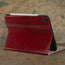 Stand function of the Red Leather Case for iPad Air 11