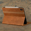 Stand function of the Tan Leather Case for iPad Air 11