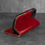 Stand function of the Red Leather Stand Case for iPhone 12 Pro Max