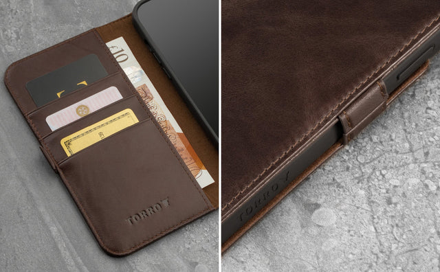 iPhone 13 Mini Leather Case (with Stand function) Feature Focus