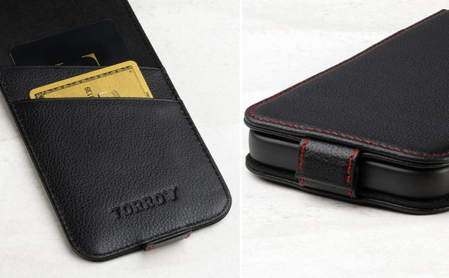 iPhone 14 Leather Flip Case (MagSafe Charging) Feature Focus