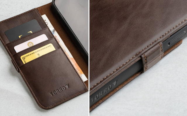 iPhone 14 Pro Leather Case (with Stand function) Feature Focus