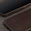 Dark Brown Slimline Leather Bumper Case for iPhone 15 Pro Max