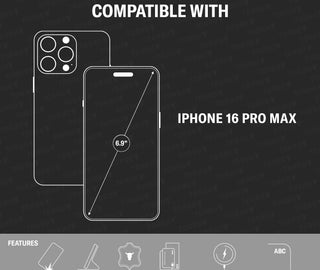 Compatibility of the Black Leather Case for iPhone 16 Pro Max