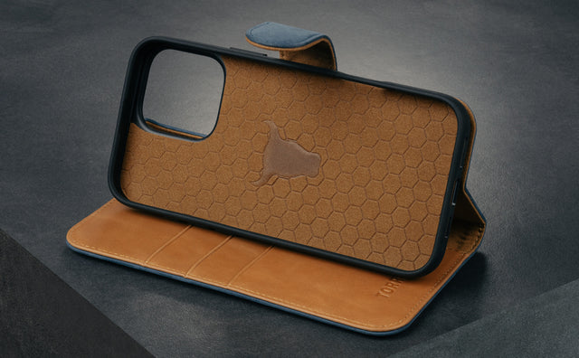 iPhone 16 Pro Leather Wallet Case (with Detachable Cover & MagSafe Compatible) Feature Focus