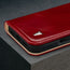 Red Leather Case for iPhone 16 Pro