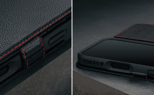 iPhone 16 Pro Max Leather Wallet Case (MagSafe Charging) Feature Focus