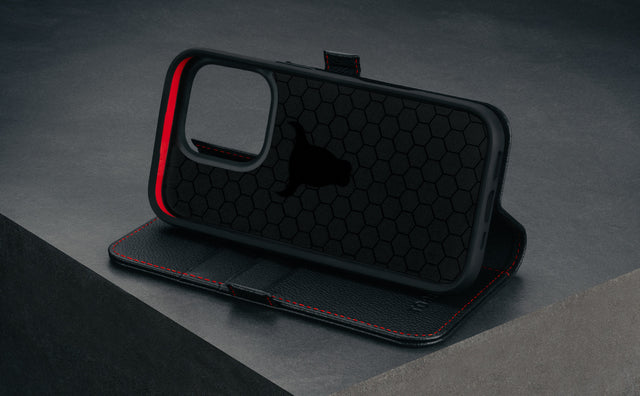 iPhone 16 Pro Max Leather Wallet Case (MagSafe Charging) Feature Focus