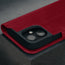 Crimson Leather Case for iPhone 16