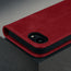Crimson Leather Wallet Case for iPhone SE4 (2025)