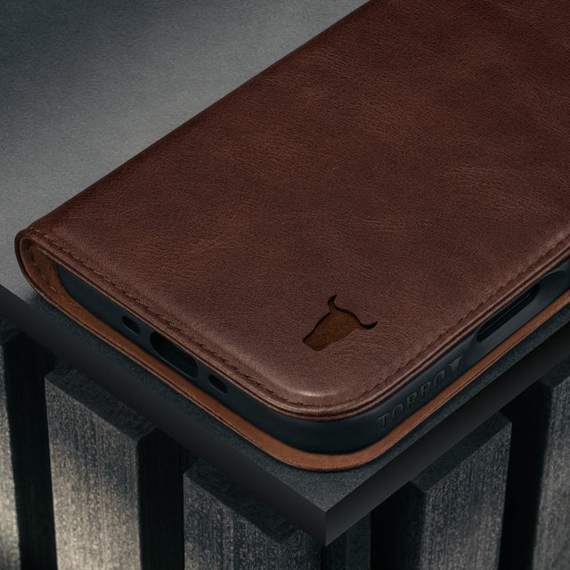 Dark Brown Leather Case for iPhone 17 Air