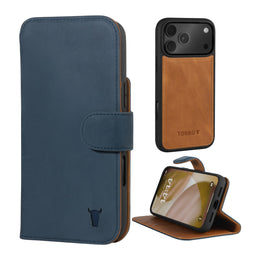 Nubuck Blue Detachable Case for iPhone 17 Pro
