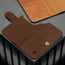 Extra Nubuck Dark Brown Outer Cover (with Tan interior) for iPhone 17 Pro