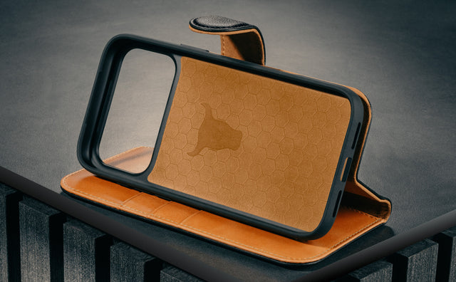 iPhone 17 Pro Leather Case (with Detachable Cover & MagSafe Compatible) Feature Focus