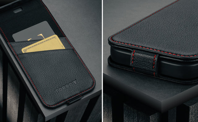 iPhone 17 Pro Leather Flip Case (MagSafe Charging) Feature Focus