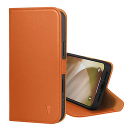 Orange Leather Case for iPhone 17 Pro Max