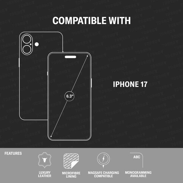 Compatibility and features of the Leather Bumper Case for iPhone 17