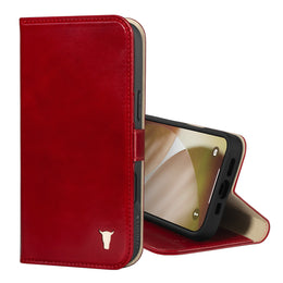 Red Leather Case for iPhone 17
